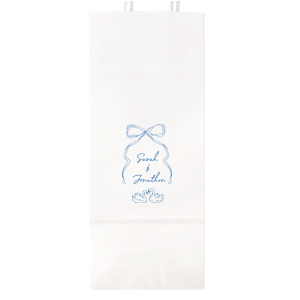 Showcase your love and devotion with the Swan Lovers Bag. The customizable gift bag is available in a wide variety of styles and colors, making it easy to personalize. Perfect for weddings, engagements, anniversaries or other momentous lifetime events!
