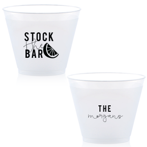 Our custom Matte Black Ink 9 oz Frost Flex Cup with Matte Black Ink Cup Ink Colors has a Lemon Wedge graphic and is good for use in Food, Drinks themed parties and couldn't be more perfect. It's time to show off your impeccable taste.