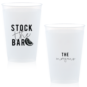 Our custom Matte Black Ink 9 oz Frost Flex Cup with Matte Black Ink Cup Ink Colors has a Lemon Wedge graphic and is good for use in Food, Drinks themed parties and couldn't be more perfect. It's time to show off your impeccable taste.