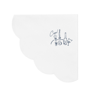 Give your next party event an air of elegance with the Romantic Dinner Scallop Luncheon Napkin. Perfect for anniversaries, weddings or engagement parties, the high quality napkins are customizable with your choice of foil stamp color and text. Make a design that's as unique as your are today! 