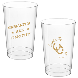 Get wild and rowdy with the customizable Giddy-Up Western Cup. Personalize the text with the names of your favorite cowpokes in the ink color of your choice. Perfect for sipping cool refreshments during blistering summer hoedowns. 