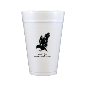 Sneak a taste of the witch's brew with the Crow's Foot Cup. Featuring a simple and classic design sure to be a hit at any Halloween event at home or in the office. 
