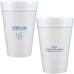 The Bride To Be Après Cup is perfect for destination bachelorette parties! Memorialize your special event with a high quality cup of your style choice printed in the color that best matches your taste. Personalize the text to convey all the important details and any well wishes for honored guests.