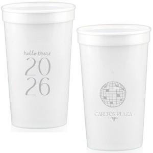 Cheers to the new year with the Hello New Year 2026 Cup! The trendy cup is perfect for holiday parties, available in a variety of sizes, styles and colors to best suit your party-going needs.