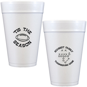 Keep game day stocked with the Football Tis The Season Cup. A must-have for diehard sports fans, easily customizable to match your favorite team. Makes great game day souvenirs for friends and family as well!