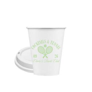 You'll love sipping from the Cocktails & Tennis Cup from our Country Club collection at your next party! The trendy and sporty design is perfect for outdoor summertime events and is available in a wide variety of colors and cup styles, personalizing it to your exact tastes. Featuring customizable text to add your own message, your guests will surely take notice.