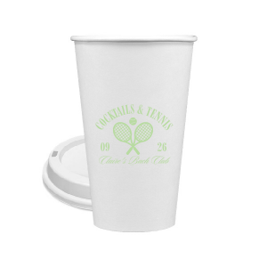 You'll love sipping from the Cocktails & Tennis Cup from our Country Club collection at your next party! The trendy and sporty design is perfect for outdoor summertime events and is available in a wide variety of colors and cup styles, personalizing it to your exact tastes. Featuring customizable text to add your own message, your guests will surely take notice.