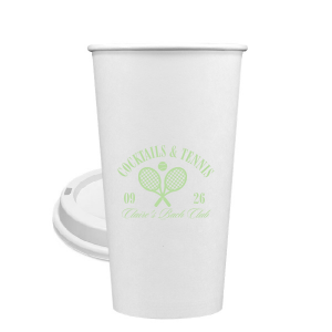 You'll love sipping from the Cocktails & Tennis Cup from our Country Club collection at your next party! The trendy and sporty design is perfect for outdoor summertime events and is available in a wide variety of colors and cup styles, personalizing it to your exact tastes. Featuring customizable text to add your own message, your guests will surely take notice.