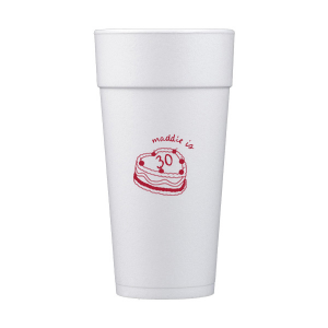 The Cherry Cake Cup makes for a sweet addition to your next party event! Whether it's for a birthday, valentines or wedding, the cute cup is available in a wide variety of styles and colors to best match your personal tastes.