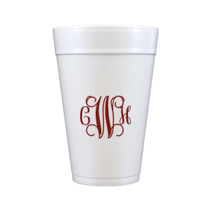 Elegance meets artistry with the Vine Monogram Foam Cup. Featuring grand, swirling letters, this cup turns sipping into a sophisticated affair. Perfect for adding a personalized touch to any event, it’s a beautiful blend of charm and class. Cheers to refined celebrations!