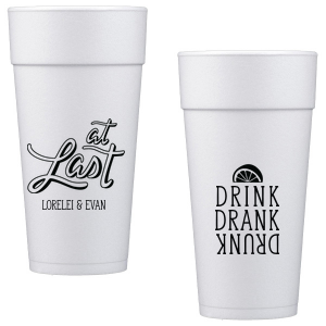 The At Last Drunk Cup is good for use in Food, Drinks themed parties and couldn't be more perfect. It's time to show off your impeccable taste.