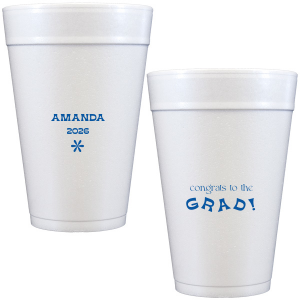 Celebrate the graduate with the Congrats To The Graduate Cup. Perfect for a graduation party, this can be personalized with the graduate's name and the date. This will add a unique element to your celebration!