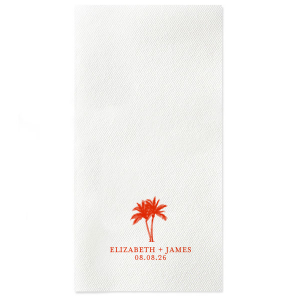 Set the mood just right with the Romantic Beach Vibes Napkin. The simple yet lovely napkin is available in a wide variety of styles and colors, making it easy to best match your next party event. It's perfect for honeymoons, weddings or romantic getaways!