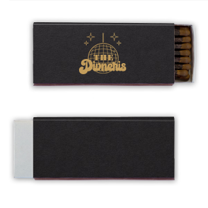 Bring some funky flair to your event with these Disco Ball Family Name Matches! These matches feature a sparkly disco ball design with personalized family names in bold, vibrant colors. Perfect for weddings, family reunions, or any other celebration, these matches will add a touch of glitz and glamour to your event.