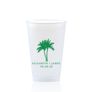 The Romantic Beach Vibes Cup is sure to turn your next party event into a summertime smash! Available in your choice of ink printed colors and customizable text, the party cup is easy to make your own.