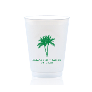 The Romantic Beach Vibes Cup is sure to turn your next party event into a summertime smash! Available in your choice of ink printed colors and customizable text, the party cup is easy to make your own.