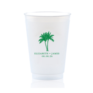 The Romantic Beach Vibes Cup is sure to turn your next party event into a summertime smash! Available in your choice of ink printed colors and customizable text, the party cup is easy to make your own.