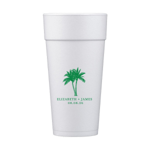 The Romantic Beach Vibes Cup is sure to turn your next party event into a summertime smash! Available in your choice of ink printed colors and customizable text, the party cup is easy to make your own.