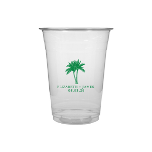The Romantic Beach Vibes Cup is sure to turn your next party event into a summertime smash! Available in your choice of ink printed colors and customizable text, the party cup is easy to make your own.