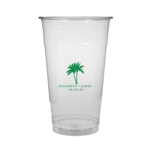 The Romantic Beach Vibes Cup is sure to turn your next party event into a summertime smash! Available in your choice of ink printed colors and customizable text, the party cup is easy to make your own.