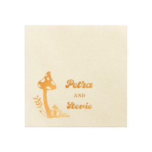 Add a touch of magic to your next special occasion with the Enchanted Mushroom Names Napkin. Customize the design with your choices of colors and styles, guaranteeing a memento that's as one of a kind as you are!