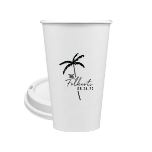 The Palm Tree Family Name Cup is an easy breezy choice for your next summertime party event. The sleek and stylish design features customizable text in the screen printed ink color of your choice. Fully functional while being highly stylish, the sturdy drinkware is perfect for family gatherings, weddings, or birthdays!