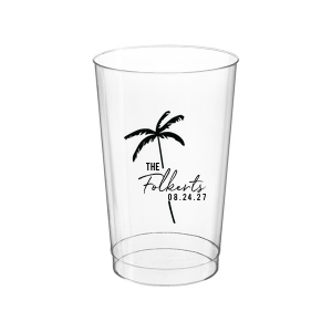 The Palm Tree Family Name Cup is an easy breezy choice for your next summertime party event. The sleek and stylish design features customizable text in the screen printed ink color of your choice. Fully functional while being highly stylish, the sturdy drinkware is perfect for family gatherings, weddings, or birthdays!