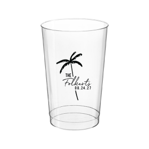 The Palm Tree Family Name Cup is an easy breezy choice for your next summertime party event. The sleek and stylish design features customizable text in the screen printed ink color of your choice. Fully functional while being highly stylish, the sturdy drinkware is perfect for family gatherings, weddings, or birthdays!