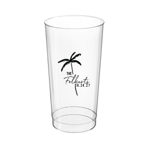 The Palm Tree Family Name Cup is an easy breezy choice for your next summertime party event. The sleek and stylish design features customizable text in the screen printed ink color of your choice. Fully functional while being highly stylish, the sturdy drinkware is perfect for family gatherings, weddings, or birthdays!
