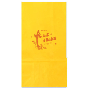 Add a touch of magic to your next special occasion with the Enchanted Mushroom Names Bag. Customize the design with your choices of colors and styles, guaranteeing you're sending home an unforgettable memento!