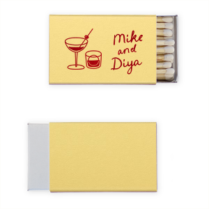 Strike up a memorable time with the Cocktail Hour Couples Cup. Featuring text personalized to your name in the foil stamp and box paper color of your choice, the classic design is perfect for anniversaries, retirements and engagements!