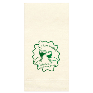 Keep the good times going with Olive Another Ribbon Frame Napkin. The party napkin is highly stylish while being fully functional for any party event in your life. Perfect for weddings, anniversaries, engagements and so much more!