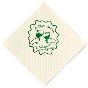 Keep the good times going with Olive Another Ribbon Frame Napkin. The party napkin is highly stylish while being fully functional for any party event in your life. Perfect for weddings, anniversaries, engagements and so much more!