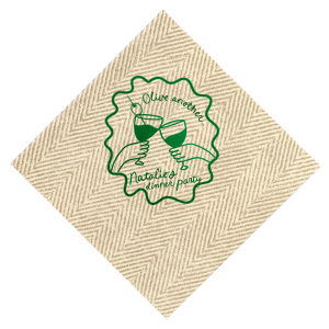 Keep the good times going with Olive Another Ribbon Frame Napkin. The party napkin is highly stylish while being fully functional for any party event in your life. Perfect for weddings, anniversaries, engagements and so much more!