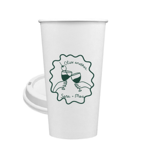 Celebrate one of a kind memories with the Olive Another Cheers Cup! The cheeky yet trendy design features a hand-drawn pair of cheersing glasses within a ribbon frame. Customize the design with your choice of text and foil stamp colors to best match your taste.