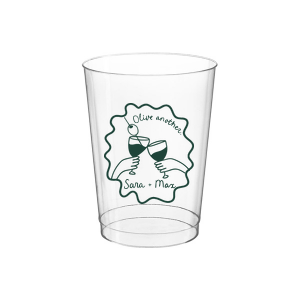 Celebrate one of a kind memories with the Olive Another Cheers Cup! The cheeky yet trendy design features a hand-drawn pair of cheersing glasses within a ribbon frame. Customize the design with your choice of text and foil stamp colors to best match your taste.