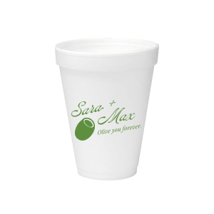 The Olive You Forever Cup is perfect for celebrating your love with friends and family. The cheeky design is available in your choice of screen printed ink and cup colors. Along with customizable text, this unique drinkware is sure o be a hit at your next engagement, wedding, or anniversary party!