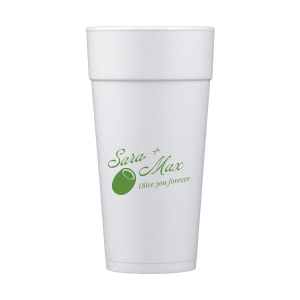 The Olive You Forever Cup is perfect for celebrating your love with friends and family. The cheeky design is available in your choice of screen printed ink and cup colors. Along with customizable text, this unique drinkware is sure o be a hit at your next engagement, wedding, or anniversary party!