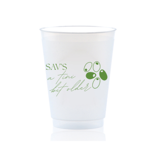 Celebrate another year with the A Tini Bit Older Birthday Cup. The devilishly clever design is customizable in the screen print ink color and cup style of your choice. 