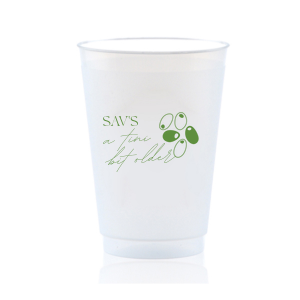 Celebrate another year with the A Tini Bit Older Birthday Cup. The devilishly clever design is customizable in the screen print ink color and cup style of your choice. 