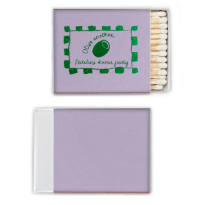 Celebrate another year around the globe with the Olive Another Birthday Matchbook. Customize the stylish design with your choice of foil stamp and paper colors to create a one of a kind memento for remembering the good times.