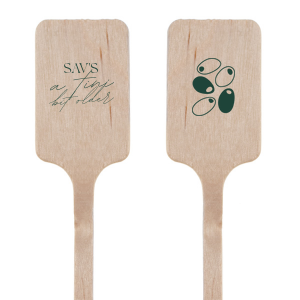 Stick with a classic with the A Tini Bit Older Birthday Stir Stick. Featuring customizable text in your choice of foil stamp colors, the funny stir stick makes for a perfect drinkware accessory. 