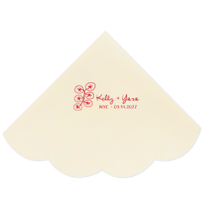 Stand out from the bunch with the Tomato Vine Couple Napkin. The hand drawn design features customizable text in the foil stamp color of your choice. Alongside a variety of napkin colors and styles, this design is perfect for personalizing summertime engagements, anniversaries, weddings or any other special occasion. 