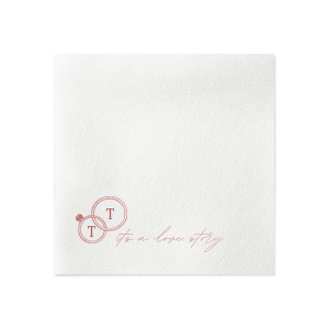 The It's A Love Story Napkin will have your guests saying "Yes!" Commemorating the engagement of Taylor Swift and Travis Kelce, match your own special event with their whirlwind romance. Customize the text and style of napkin to best match your special events unique vibes!