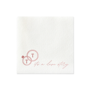 The It's A Love Story Napkin will have your guests saying "Yes!" Commemorating the engagement of Taylor Swift and Travis Kelce, match your own special event with their whirlwind romance. Customize the text and style of napkin to best match your special events unique vibes!