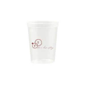 The It's A Love Story Cup will have your guests saying "Yes!" Commemorating the engagement of Taylor Swift and Travis Kelce, match your own special event with their whirlwind romance. Customize the text and style of cup to best match your special events unique vibes!
