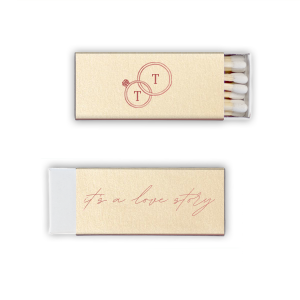 The It's A Love Story Matchbox will have your guests saying "Yes!" Commemorating the engagement of Taylor Swift and Travis Kelce, match your own special event with their whirlwind romance. Customize the text and style of matchbook to best match your special events unique vibes!