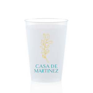 The Elegant House Plant Cup is perfect for home entertaining during sunny summer days. The colorful screen-printed design is customizable in your choice of text and colors to best match your next big house-party.
