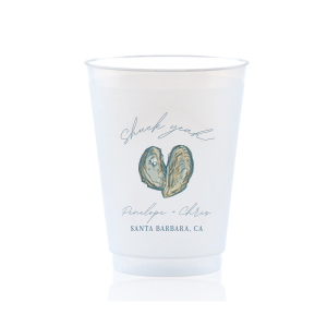 Our Shuck Yeah! Full Color Cup is perfect for your next momentous party event, be it an anniversary, engagement or wedding party! The full color screen printed designs features customizable text to best personalize your items and express your gratitude. 