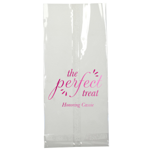 Send guests home with a sweet reminder using The Perfect Treat Bag. Featuring “perfect” in a charming script with festive sparks, it’s more than just a bag—it’s a heartfelt gesture. Ideal for any celebration, it elegantly wraps treats in a simple yet striking statement of appreciation.
